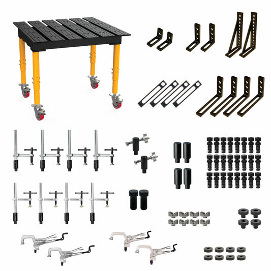 4' x 4' Slotted Table + 78-Piece Fixturing Kit