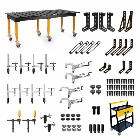 8' x 4' Slotted Table + 97-Piece Fixturing Kit